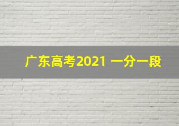 广东高考2021 一分一段